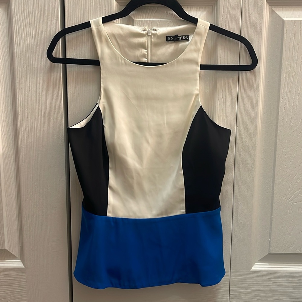 Express Color Block Blouse - image 1